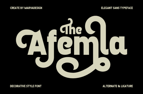 Afemla: A Modern Sans Serif Font for Professional Branding