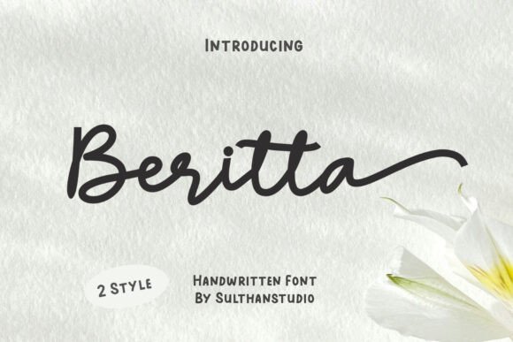 Beritta: A Handwritten Font for Editorial Design