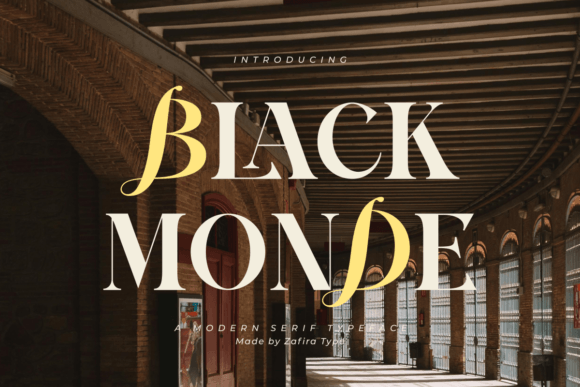 Black Monde: A Serif Font That Elevates Editorial Design