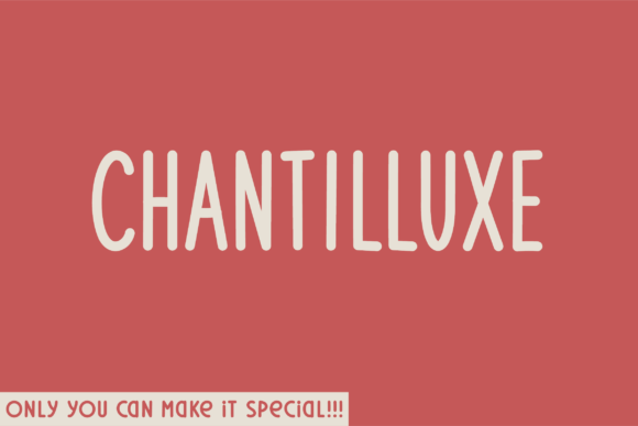 Chantilluxe: A Polished Font for Small Business Branding