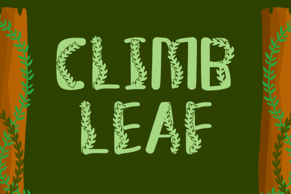 Climb Leaf: A Natural Font for Creative Branding