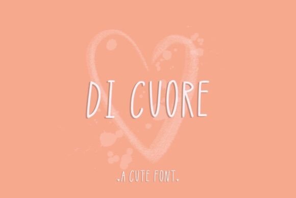 Di Cuore: A Handwritten Font with Heart and Charm