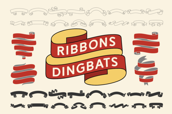 Enhancing Brand Identity with Ribbons Dingbats