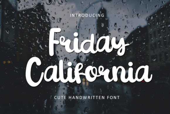 Friday California Font for a Polished Brand Look
