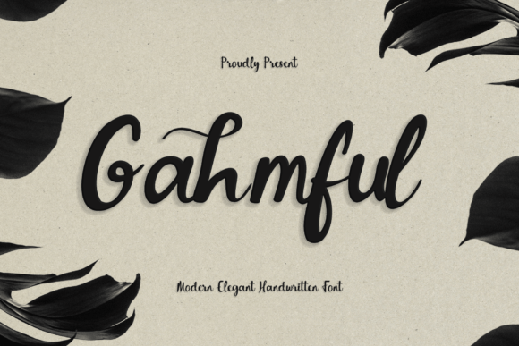 Gahmful: A Handwritten Font for Modern Editorial Design