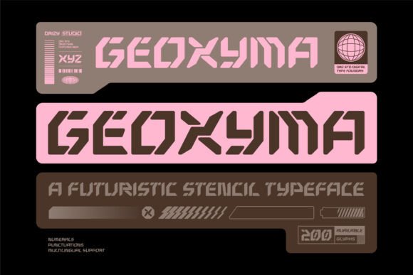 Geoxyma: A Bold Sans Serif Font for Modern Branding