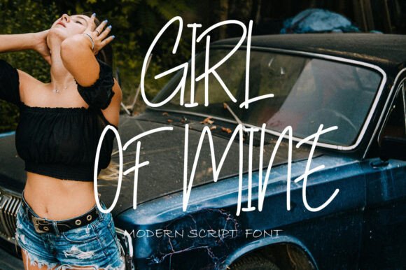 Girl of Mine: A Script Font for Editorial Elegance