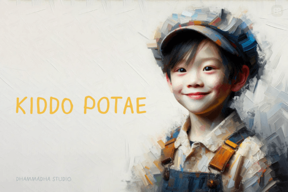 Kiddo Potae: A Playful Font for Creative Makers