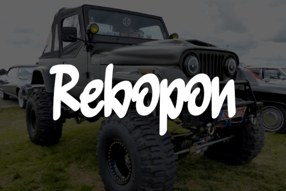 Rebopon: A Stylish Font for Handmade Creations