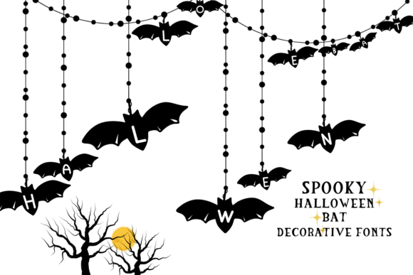 Spooky Halloween Bat: A Font for the Eerie and Elegant